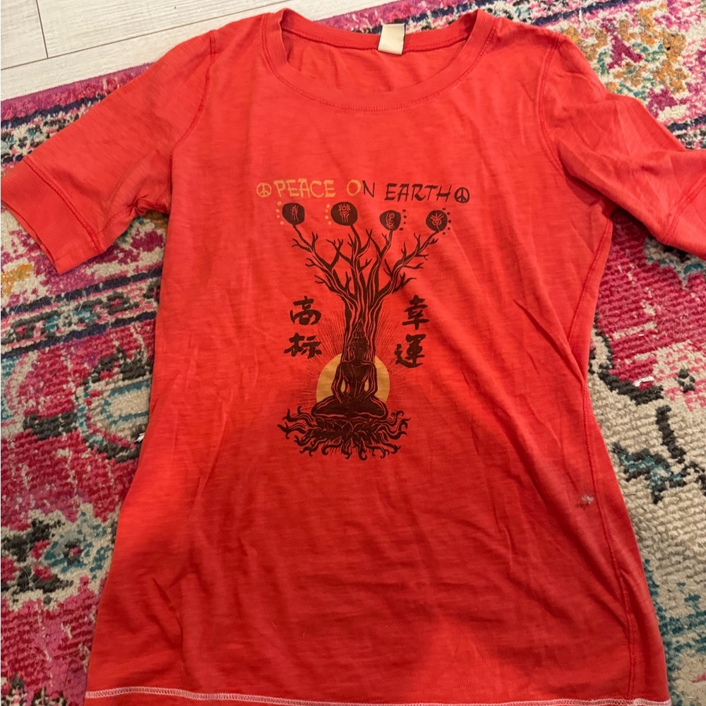 Vintage Lucky Brand Tee – Buddha & Tree of Life (Early 2000s)
